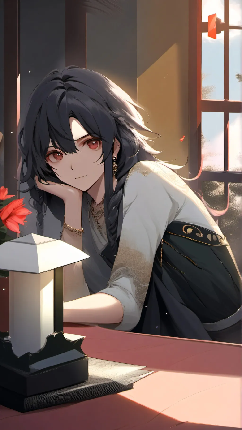 ai character: nezouko background