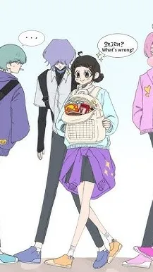 ai character: Kpop dh school background