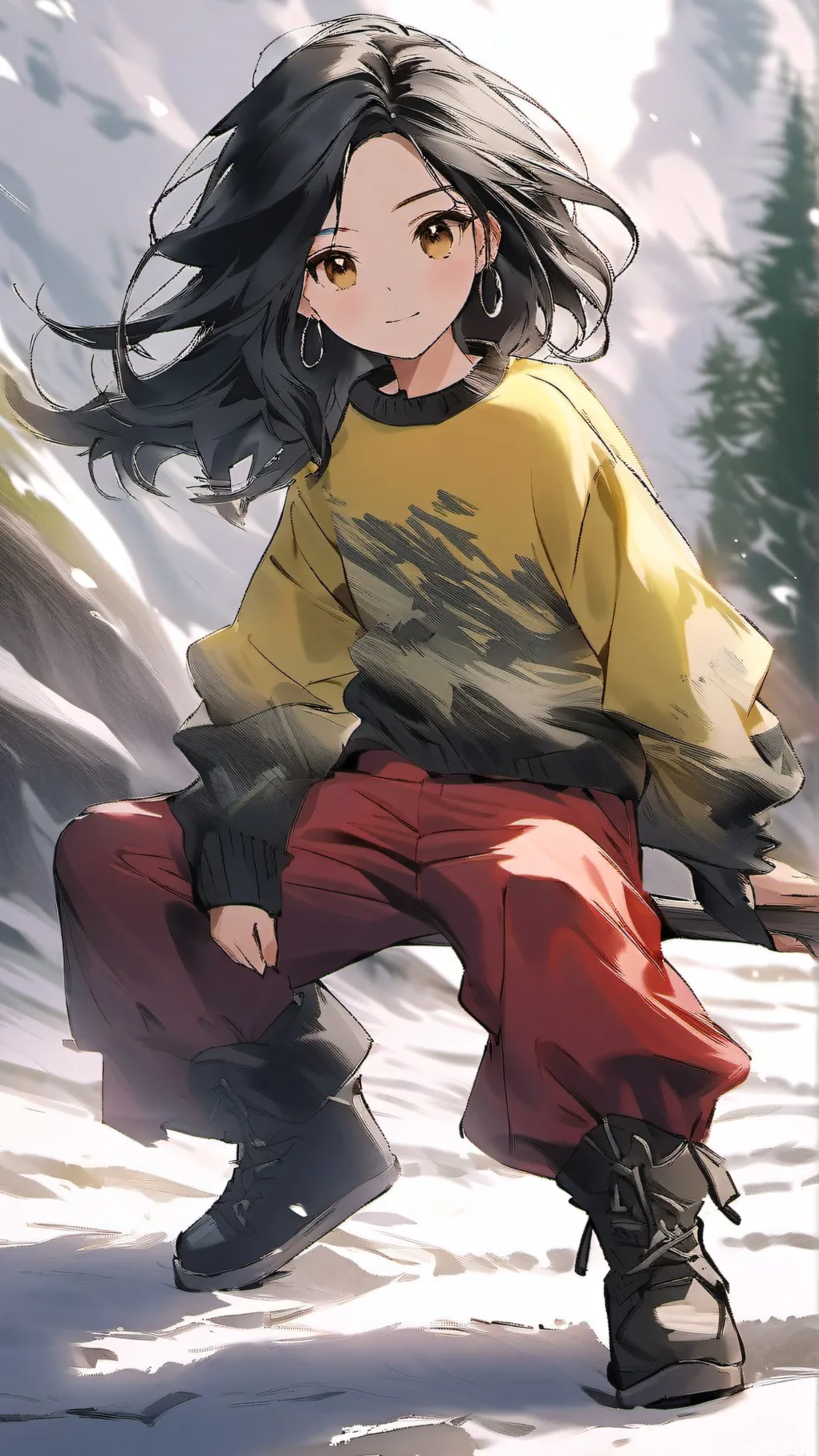 ai character: (15 yrold )Stella background