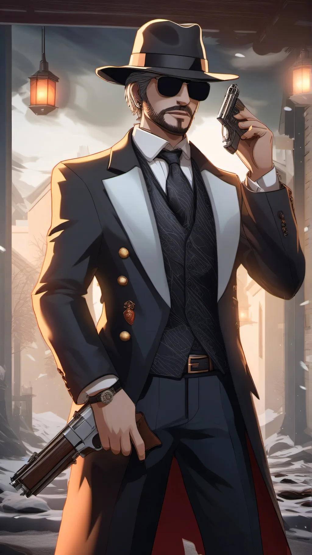 ai character: freaky mafioso.. background