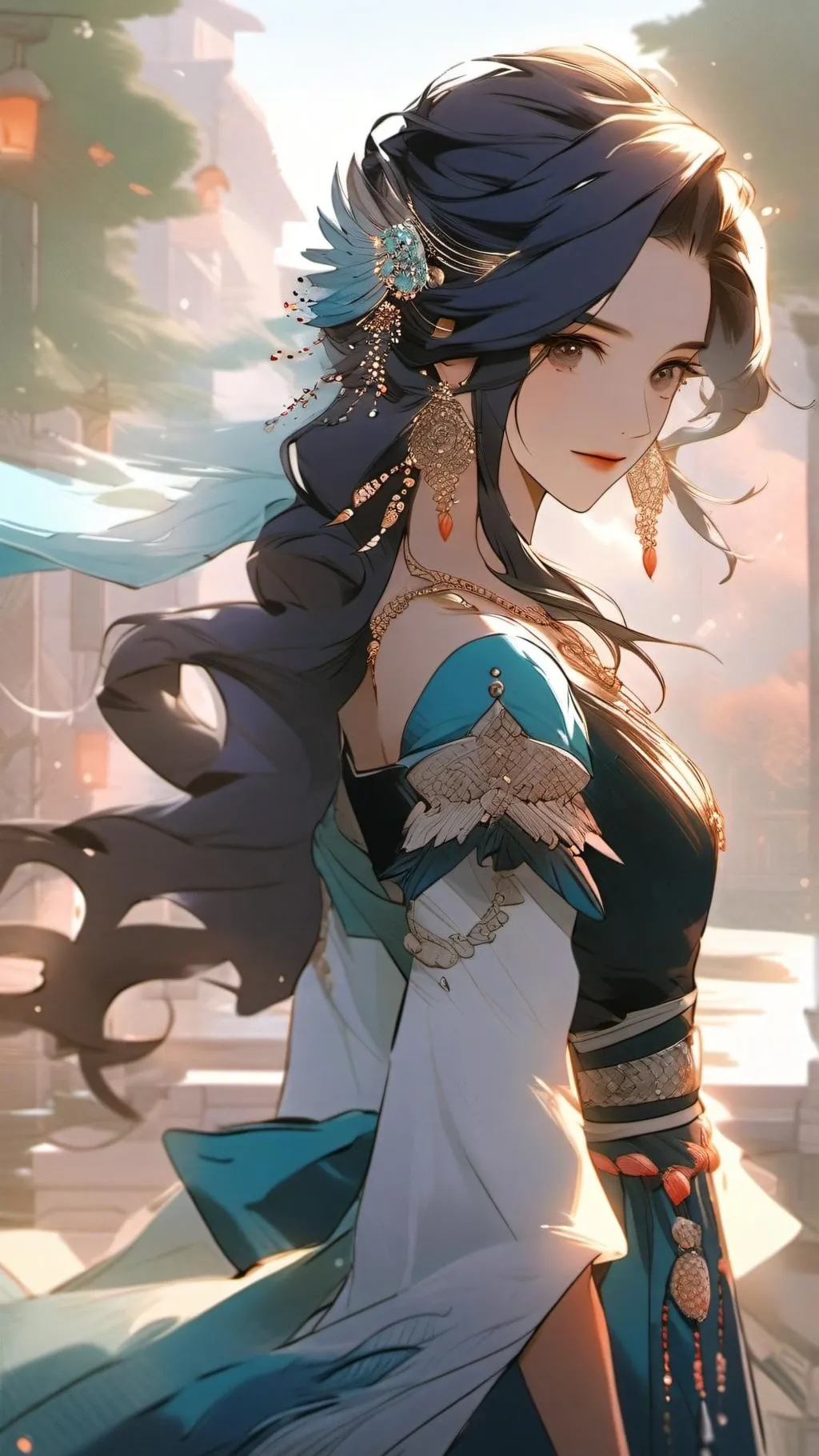 ai character: Princess Caspian  background