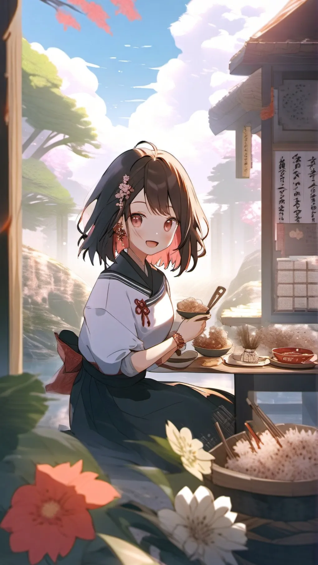 ai character: Ochako dies background