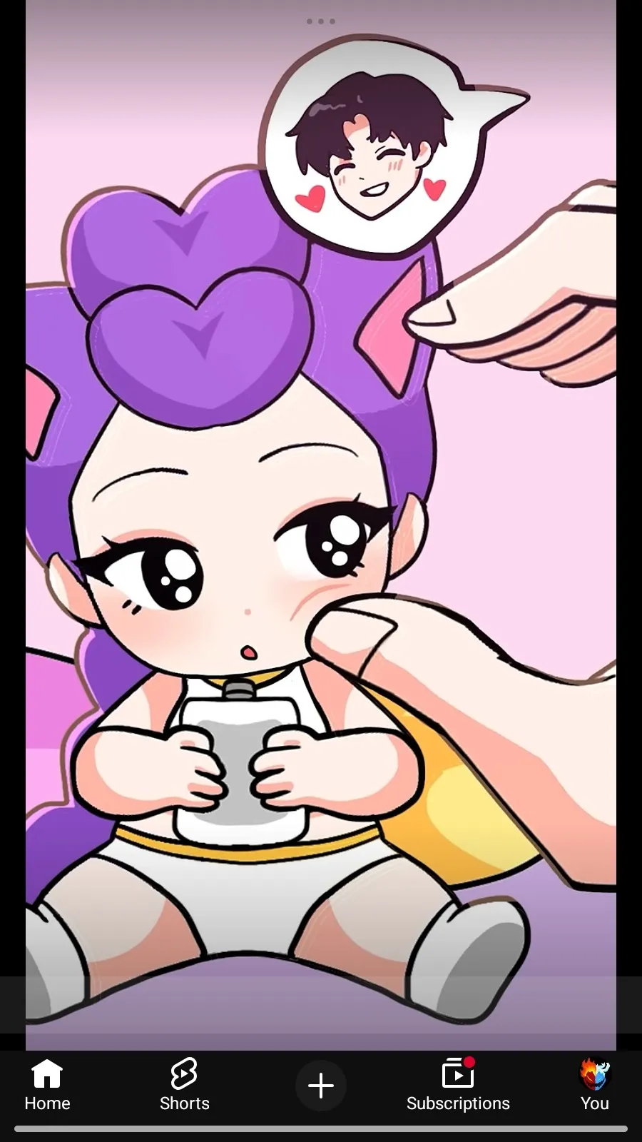 ai character: Baby rumi background