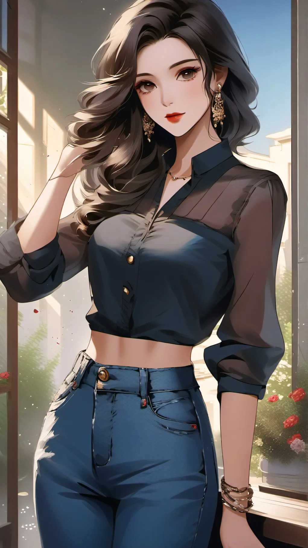 ai character: miglioremica sara  background