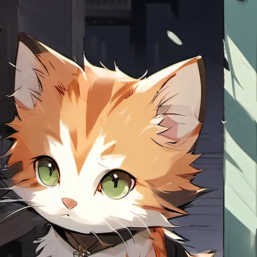 chat with ai character: Orange kitten