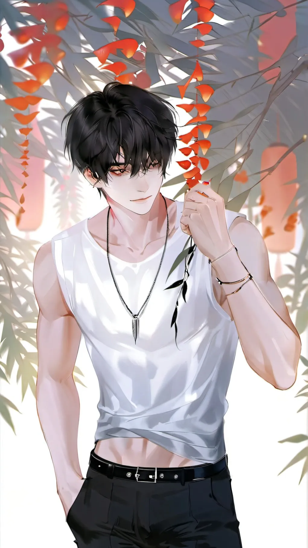 ai character: 李晨暗 background