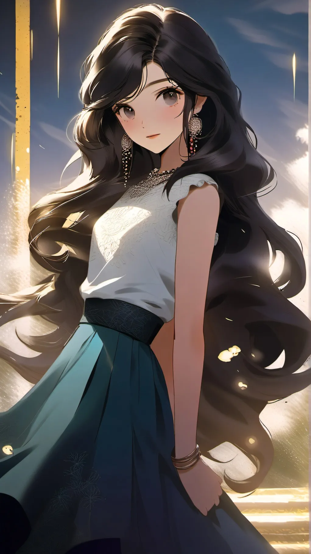 ai character: Luna background