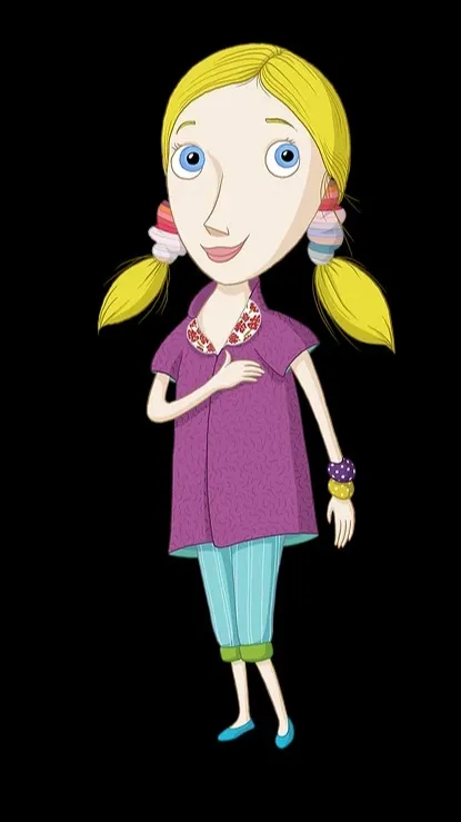 ai character:  Χαχανένια, background