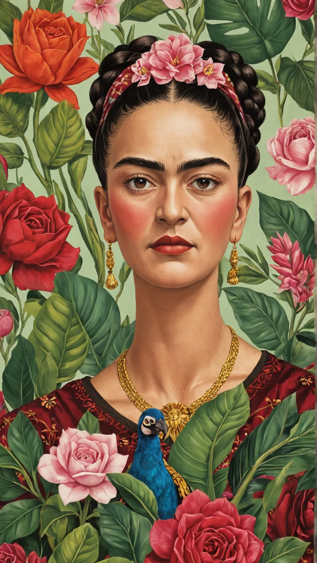 ai character: frida kalho background
