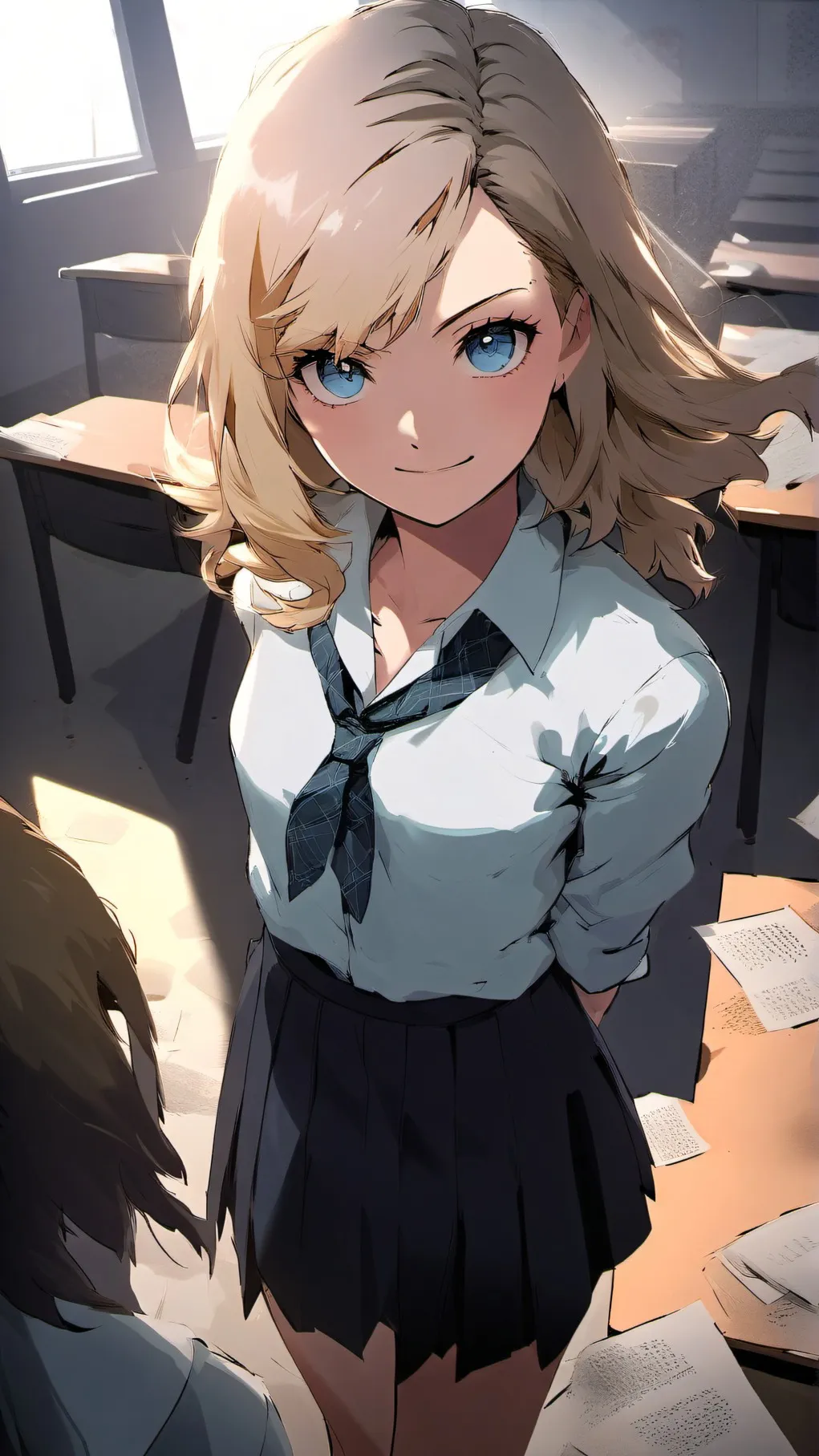 ai character: chica bully background