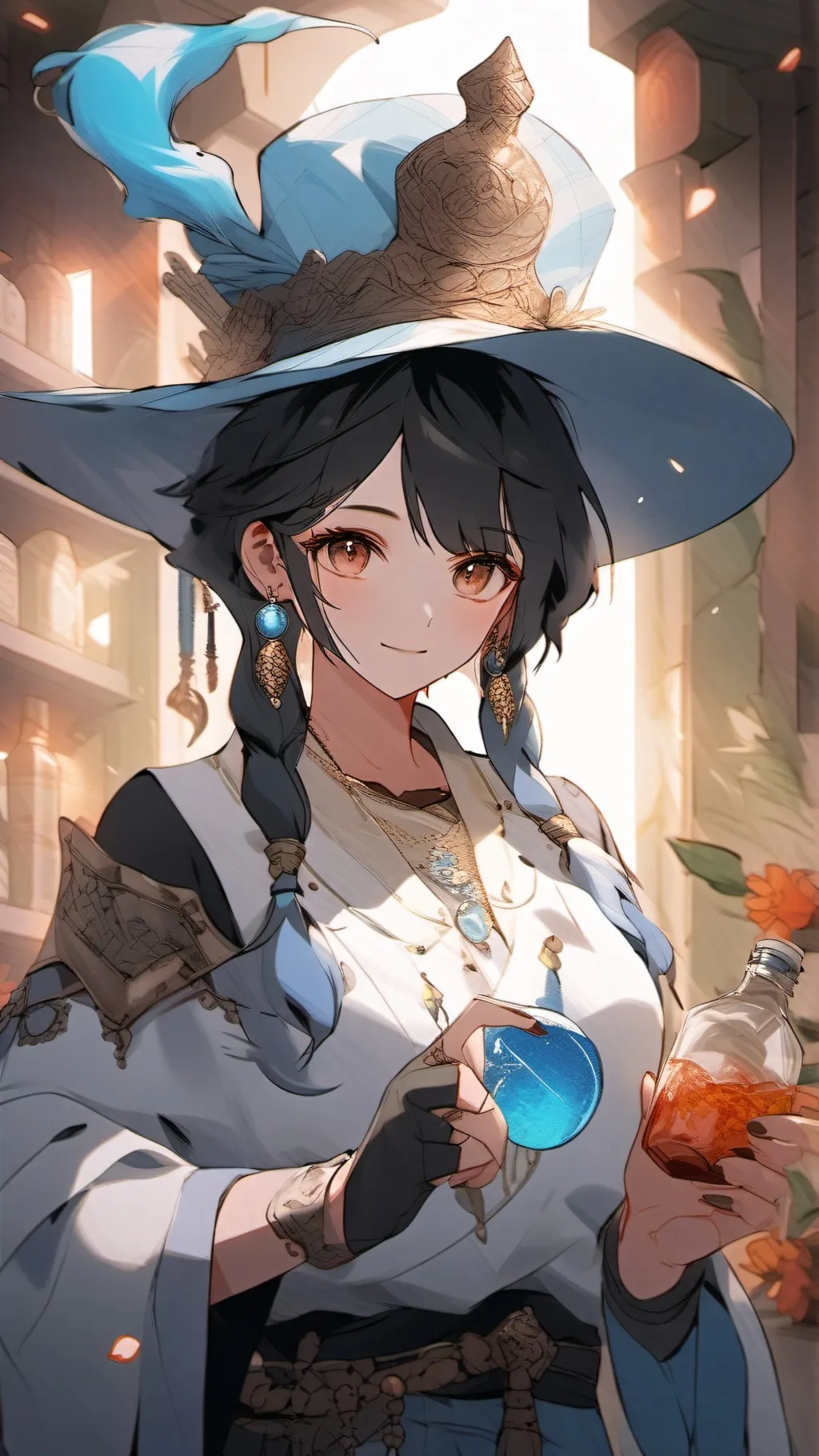 ai character: Opposite genie background