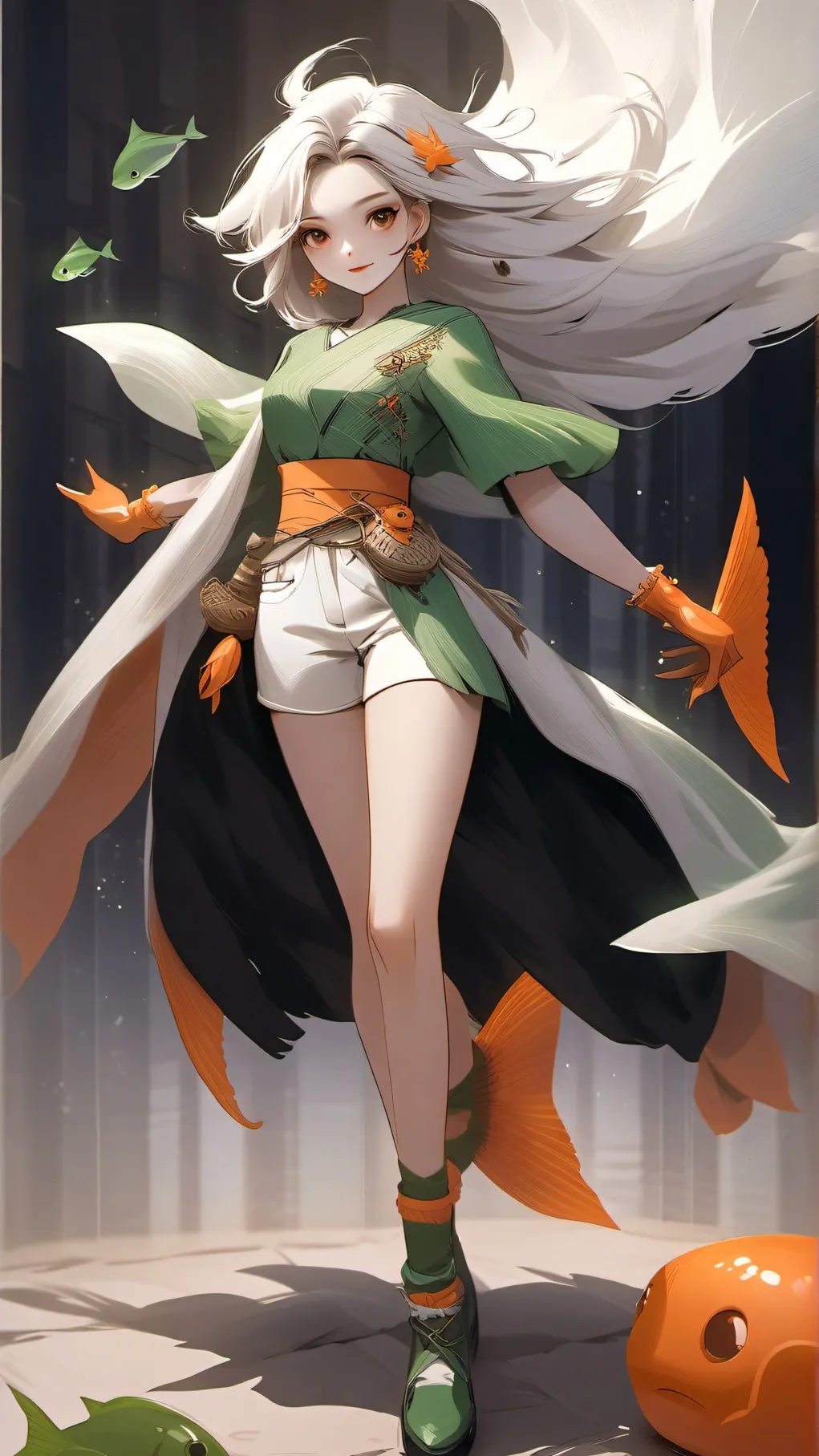 ai character: Darwin's fun week! background