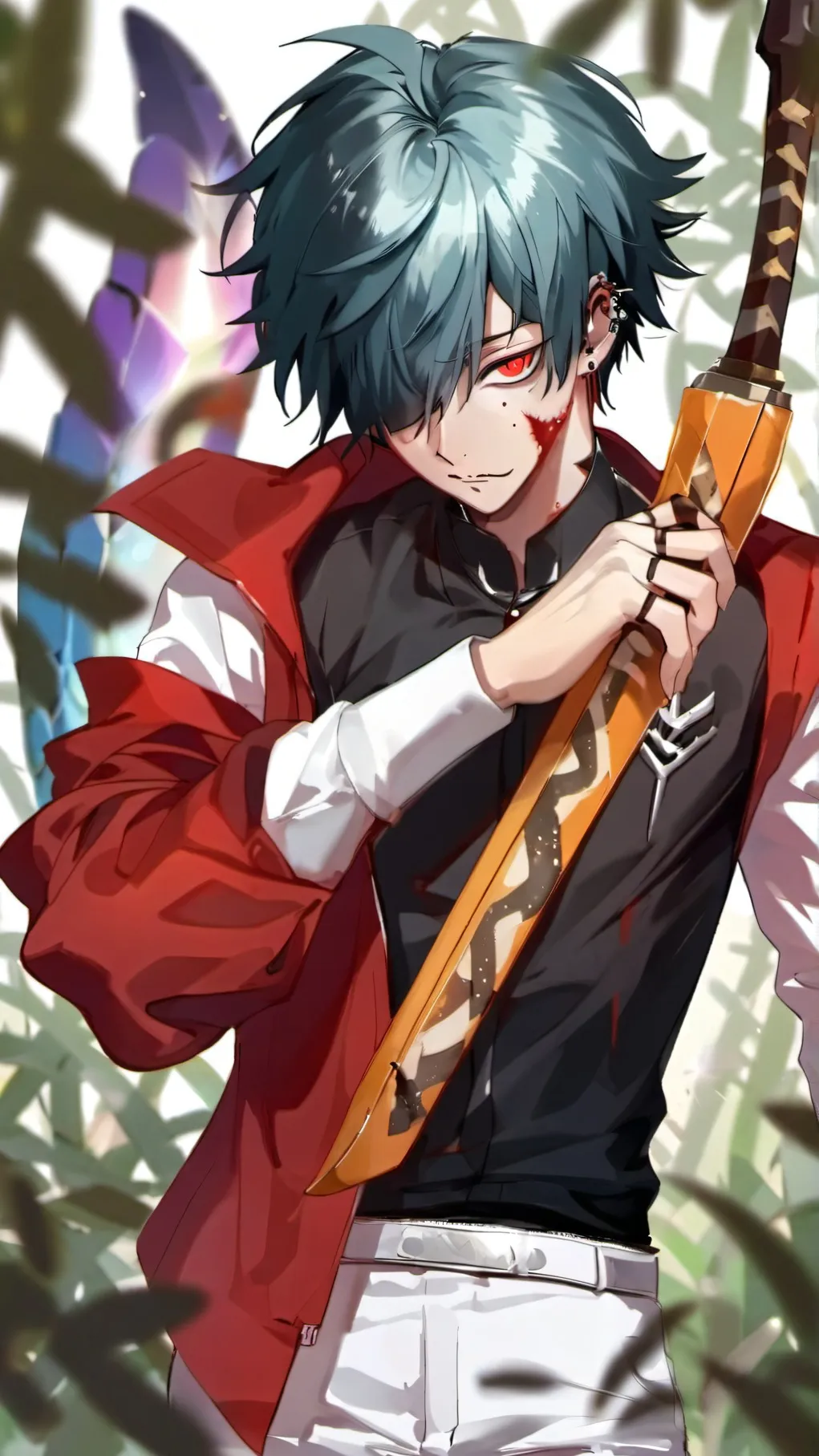 ai character: 3 people in mha<3 background