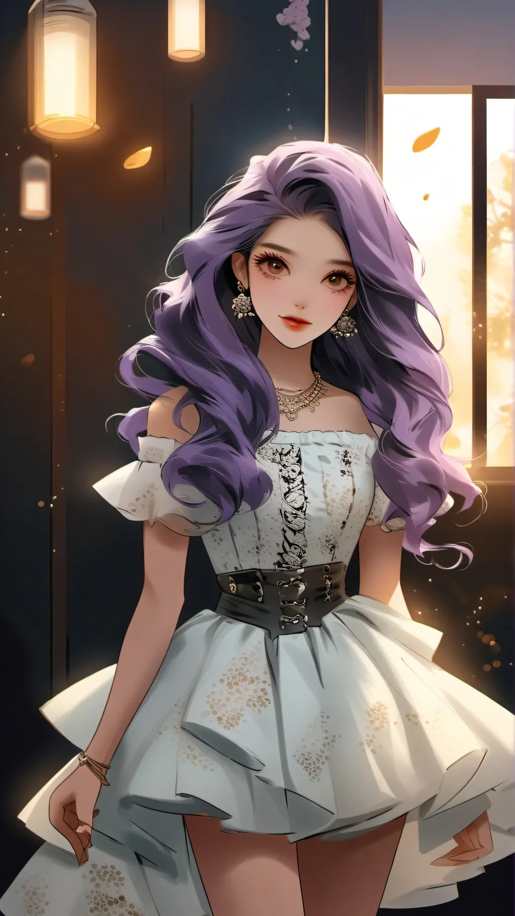 ai character: violet  background