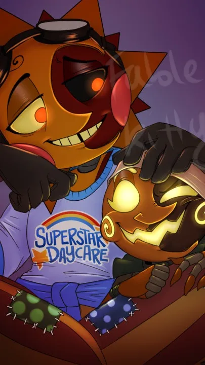 ai character: ☀️Father and Son🎃 background