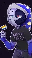 ai character: 💙🌙Moon🌙💙  background