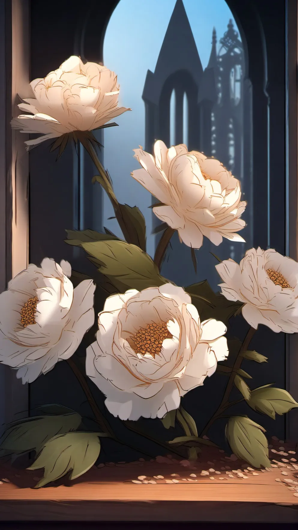 ai character: sad news... background