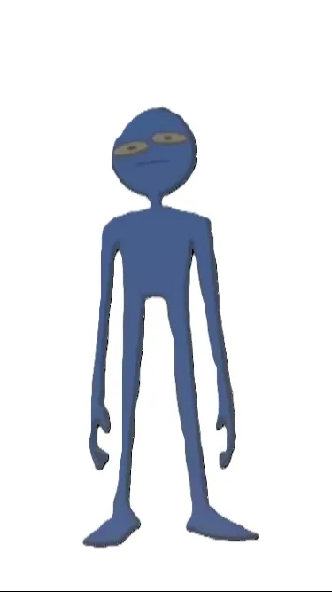 ai character: The Blue Guy background