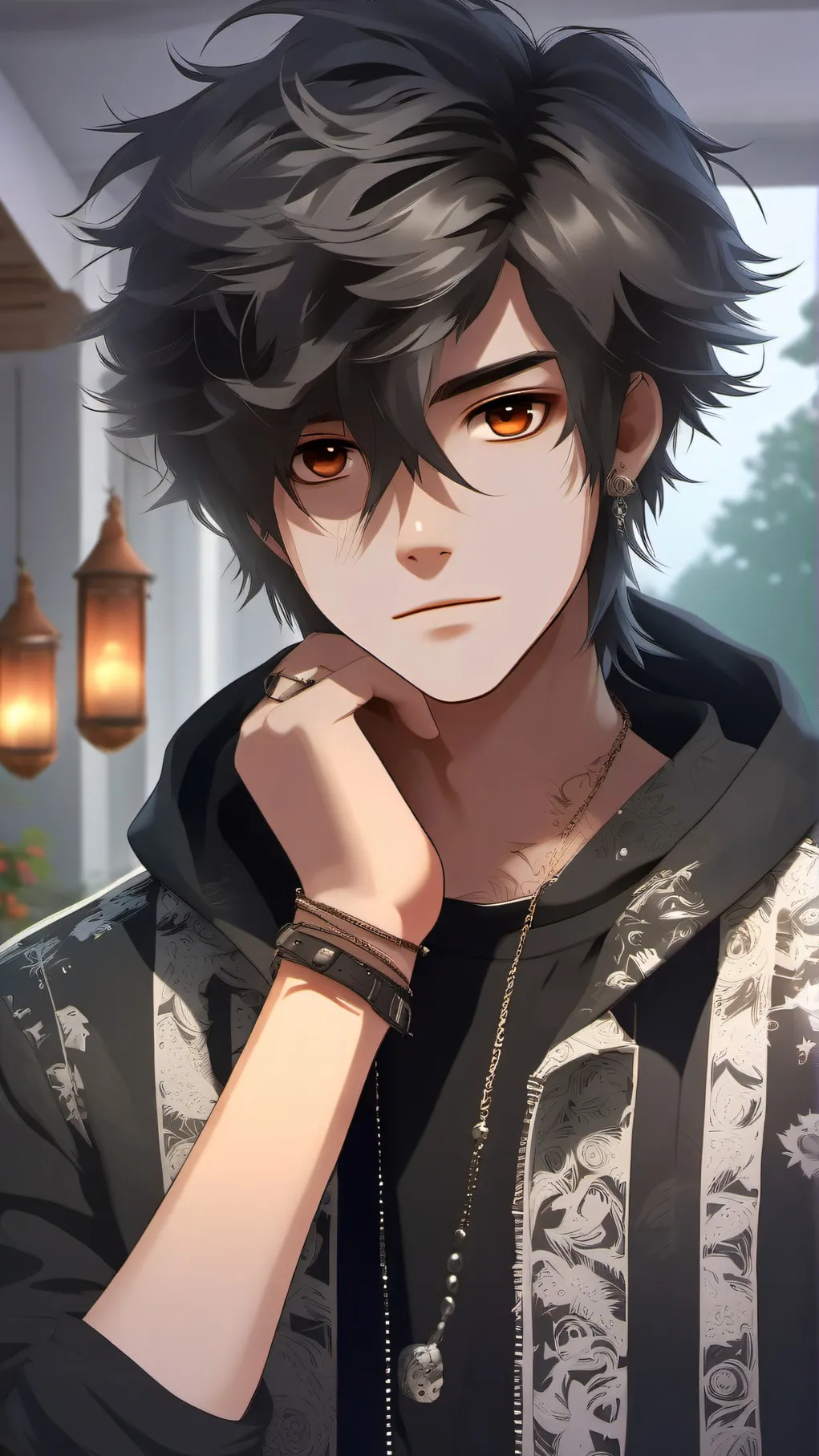 ai character: Ash background