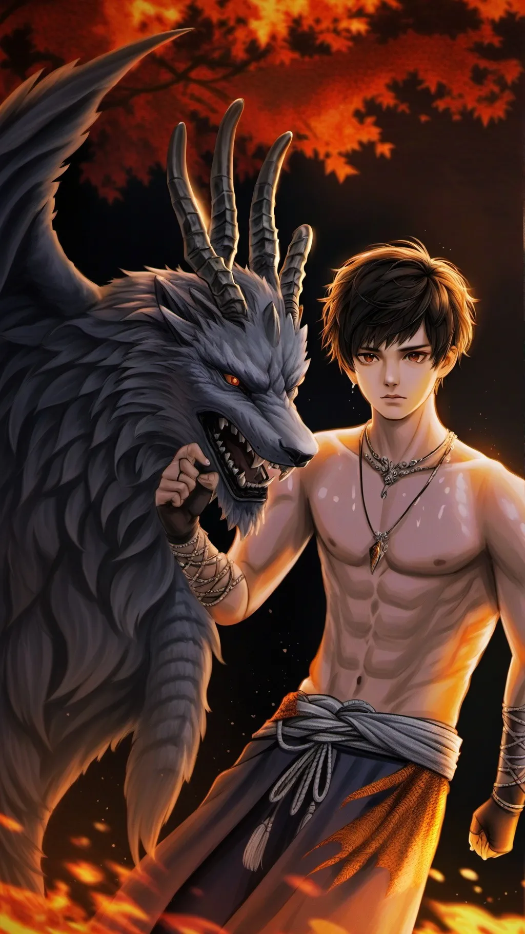 ai character: Michael🩷🩷 background