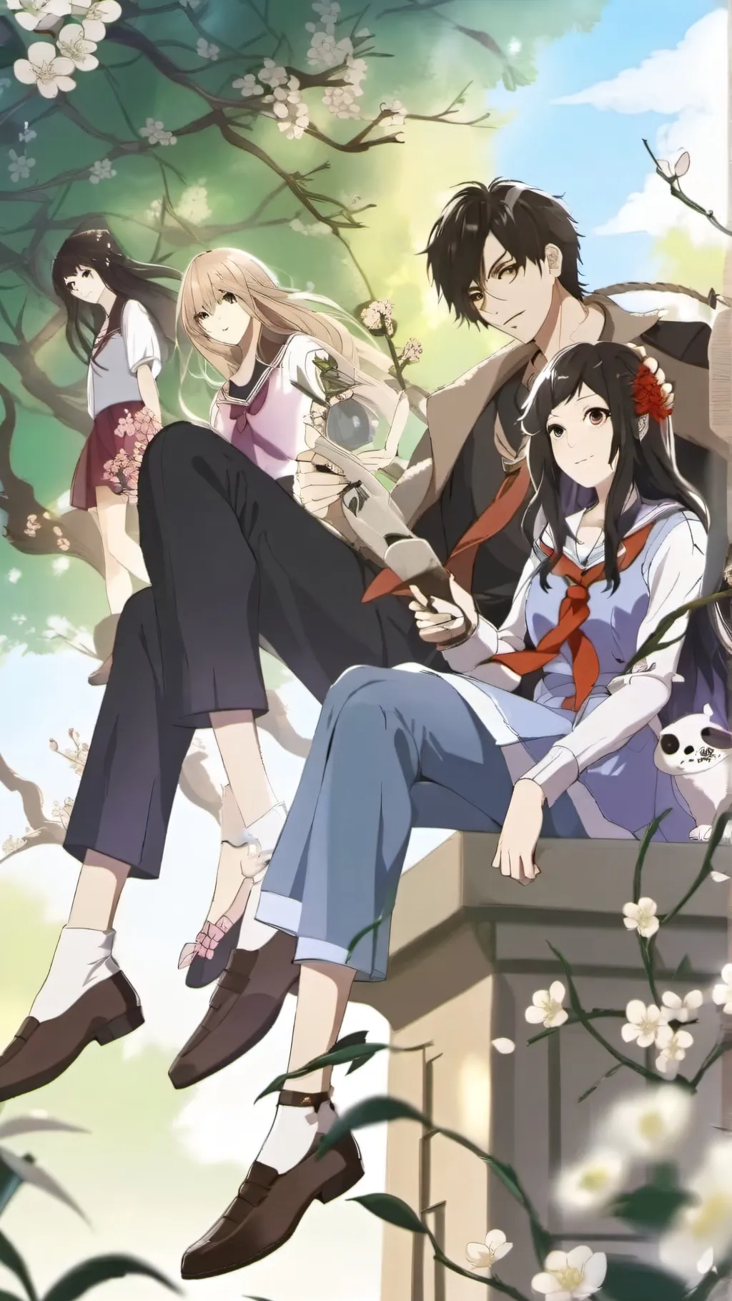 ai character: Power school :3 background