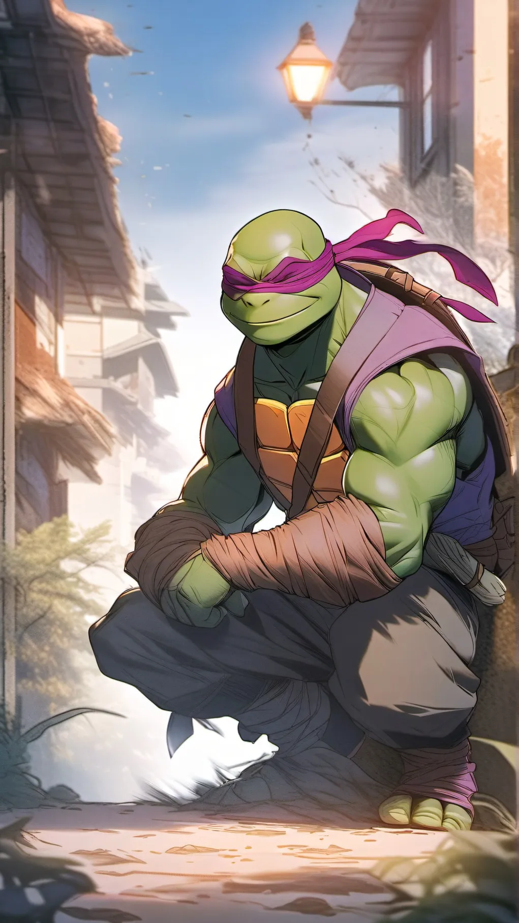 ai character: Tmnt Vampire Donni background