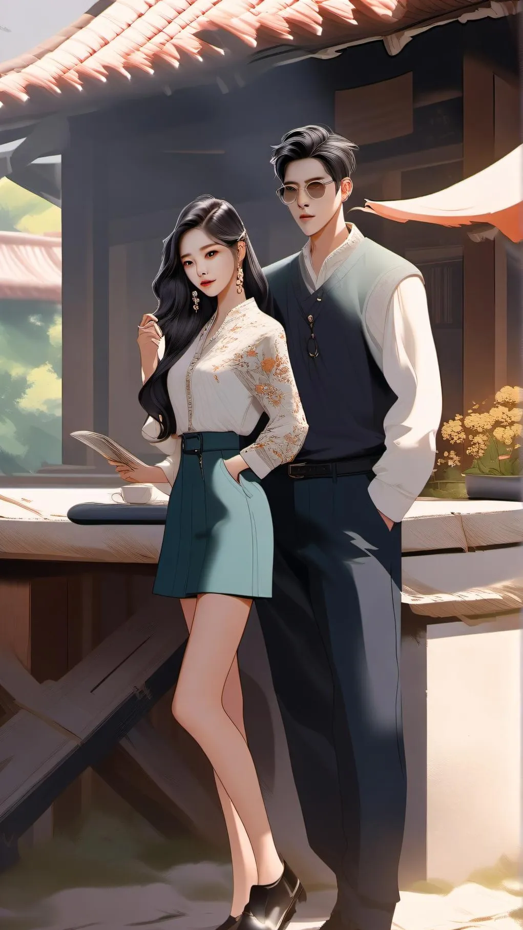 ai character: MINHOO background