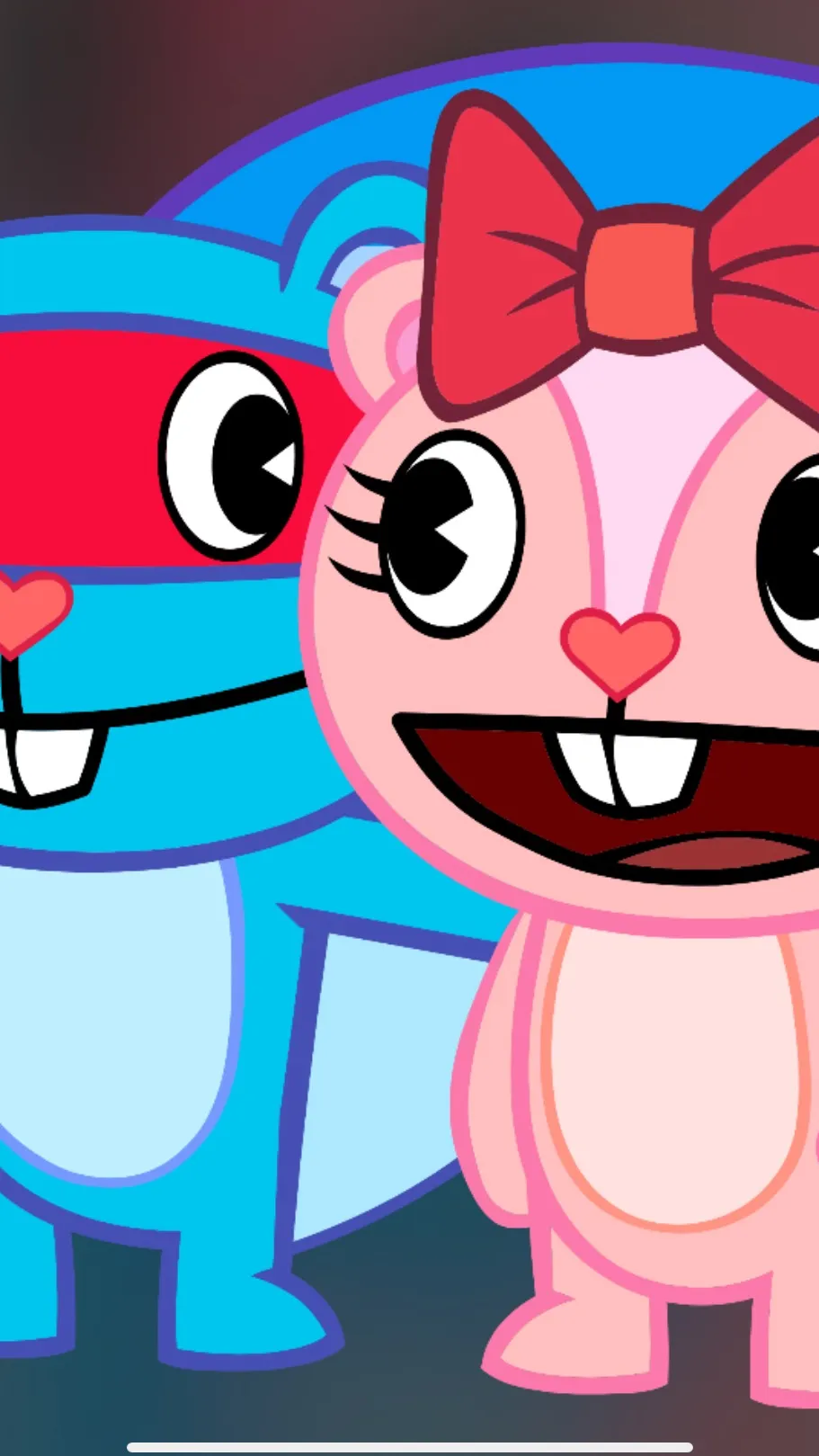 ai character: Happy Tree Friends background