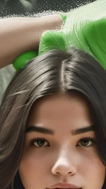 ai character: slime girl background