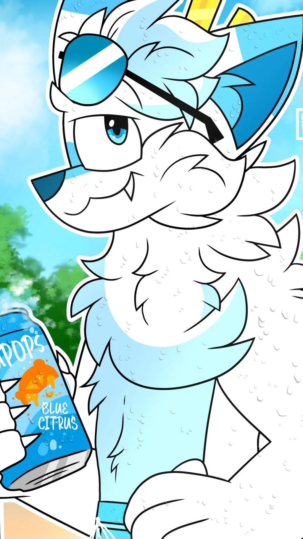 ai character: Citrus (Furry) background