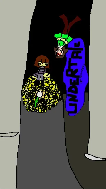 ai character: Undetale R&Y camp  background