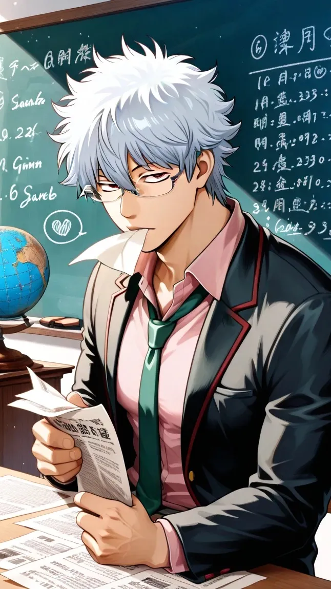 ai character: Ginpachi Sensei background