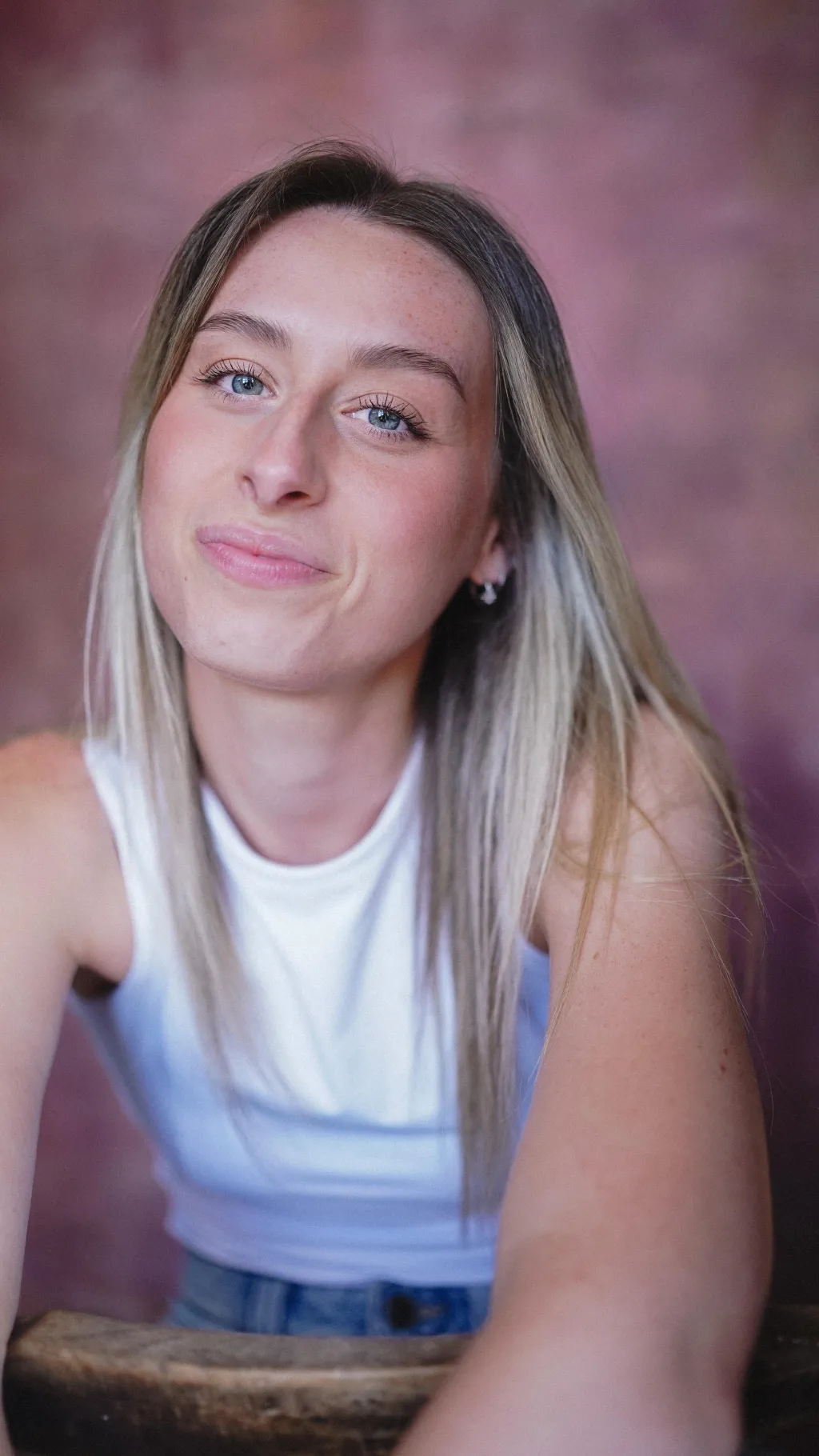 ai character: Monica Geldart  background