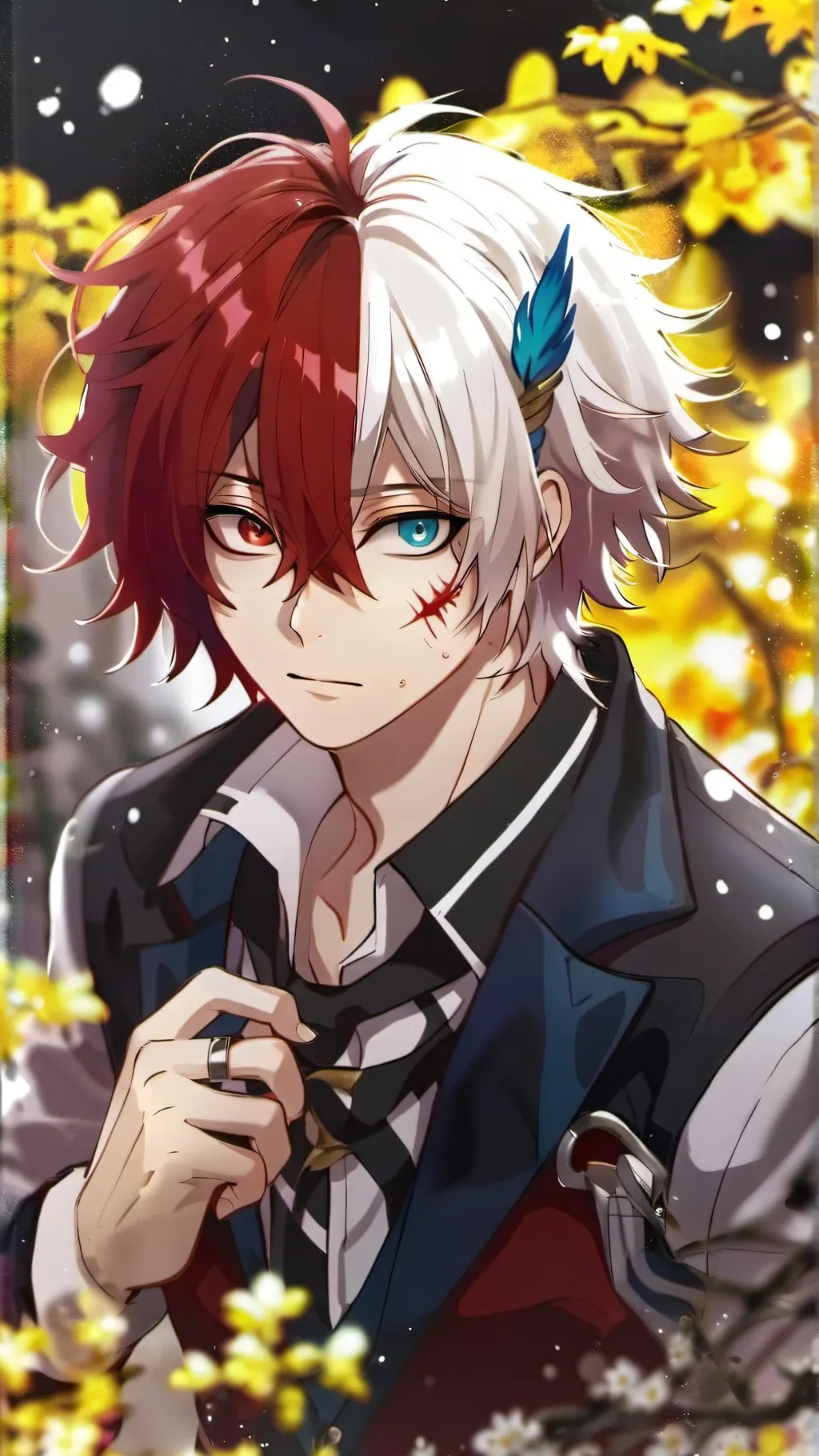 ai character:  Shoto Totoroki background