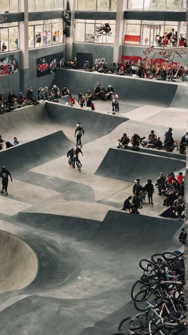 ai character: BMX Event background