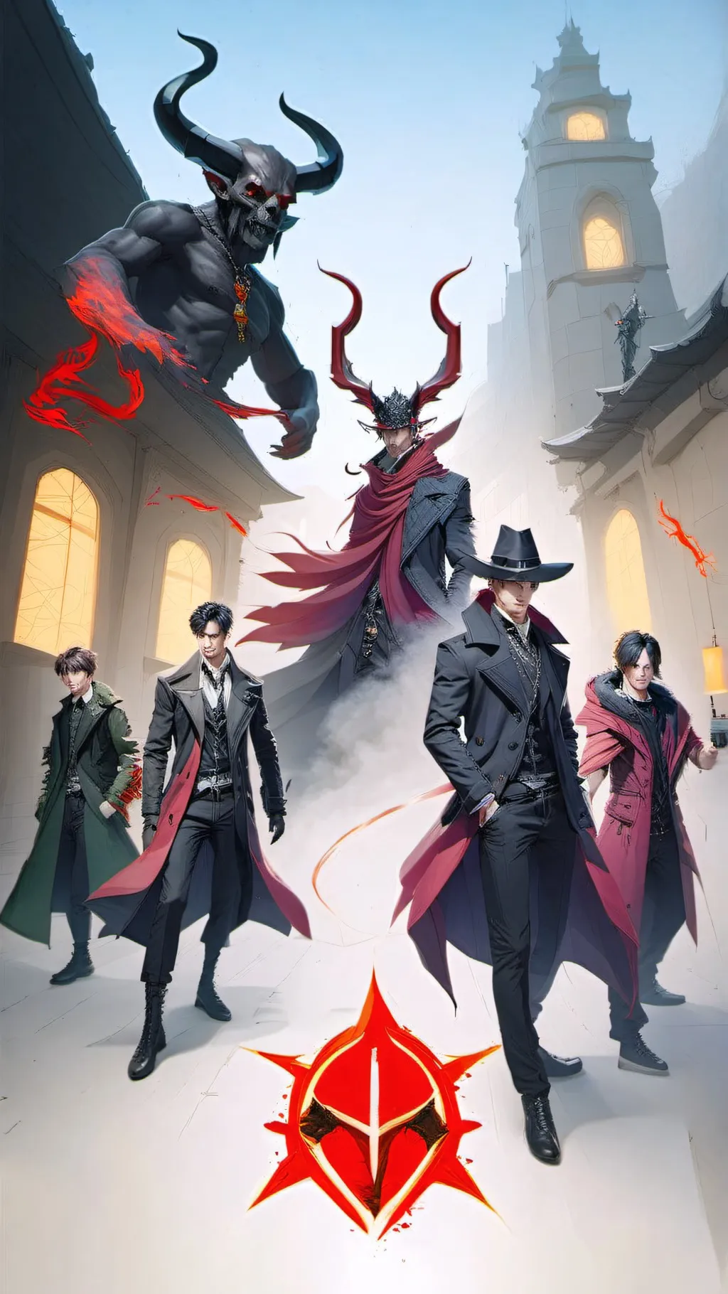 ai character: k-pop demon hunter background