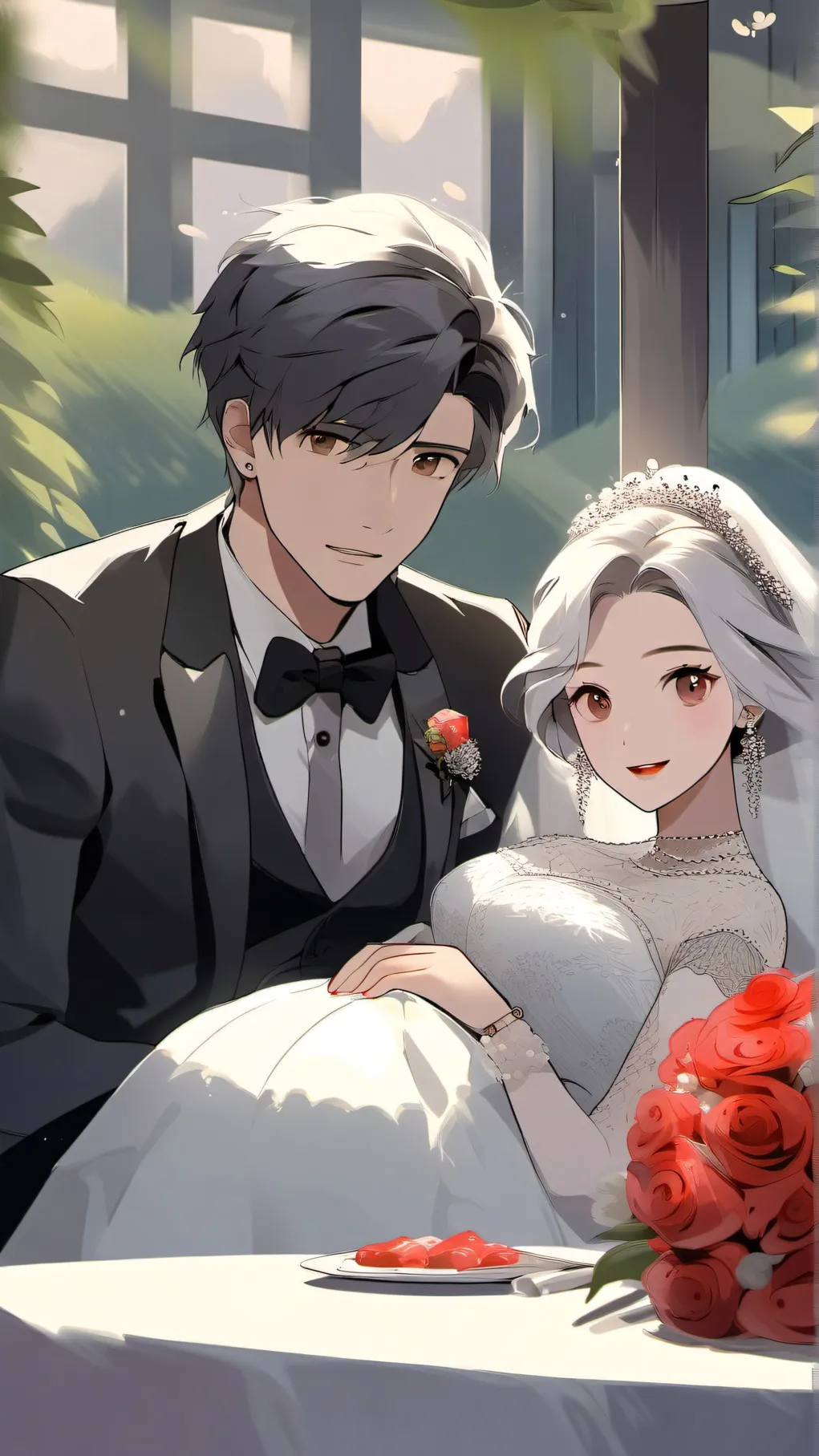 ai character: love in first site background