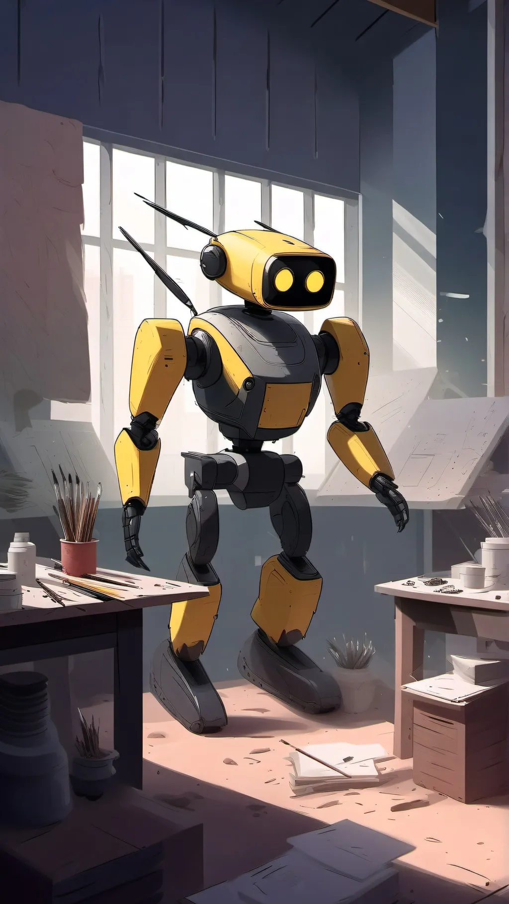 ai character: Thad  background