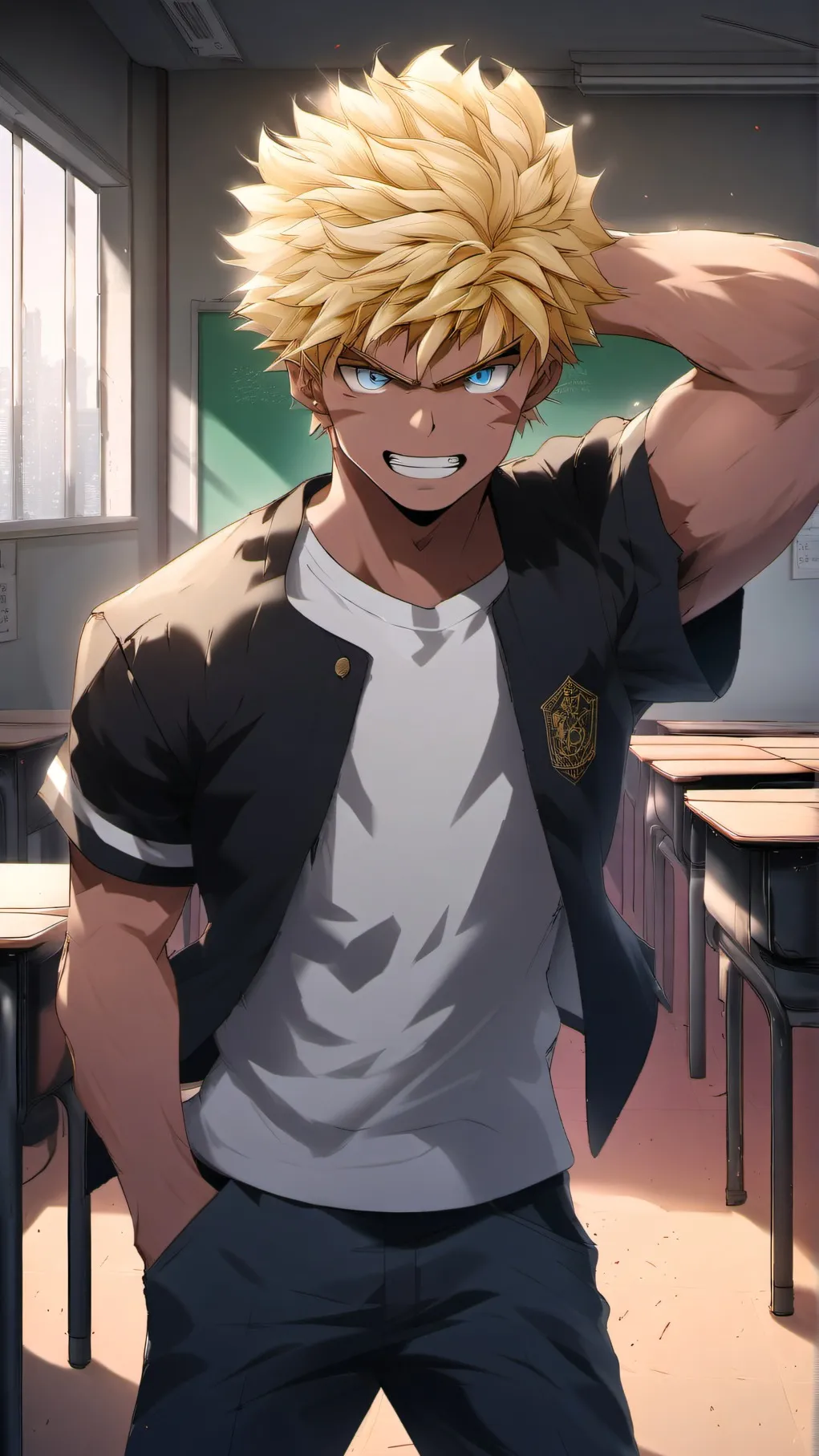 ai character: Chris  background