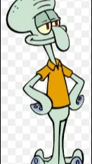 ai character: SQUIDWARD TENTACLE background