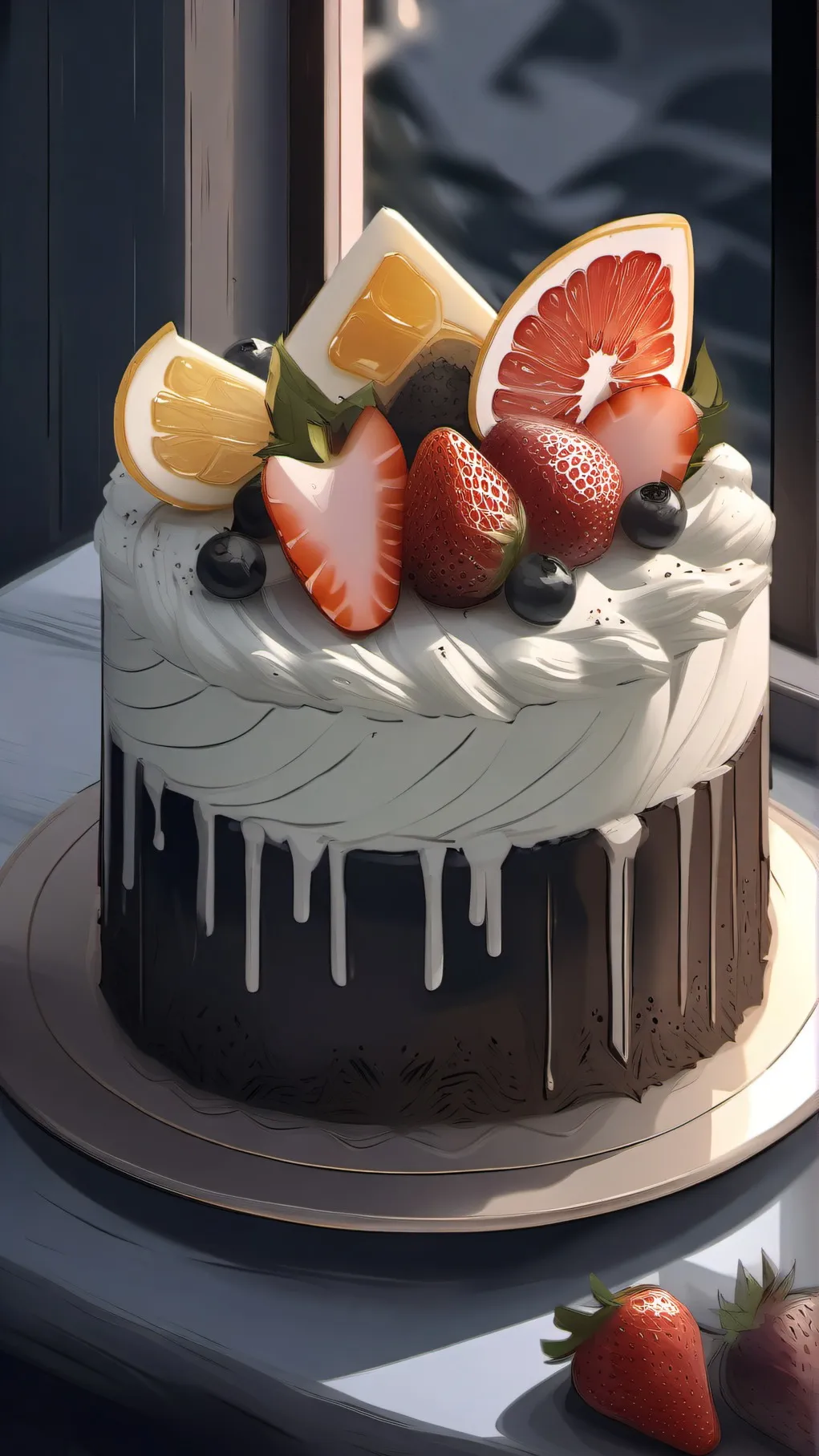 ai character: ginger cake<3  background