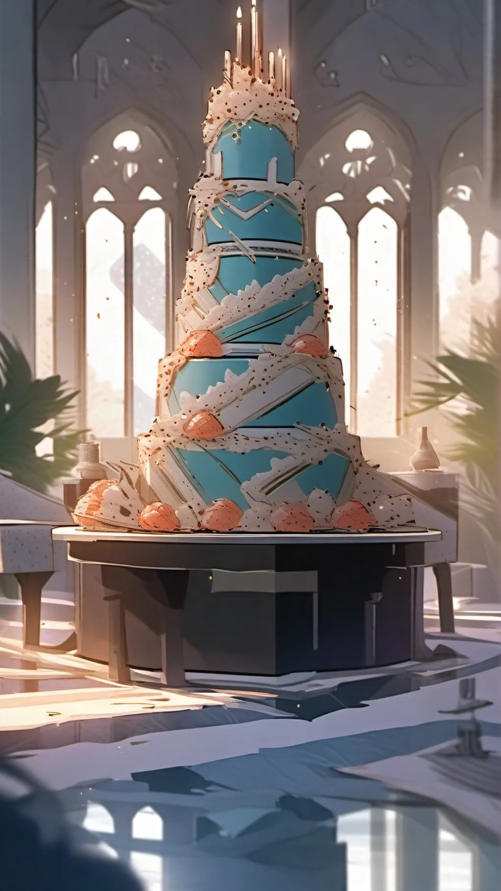 ai character: Dandys world bake background