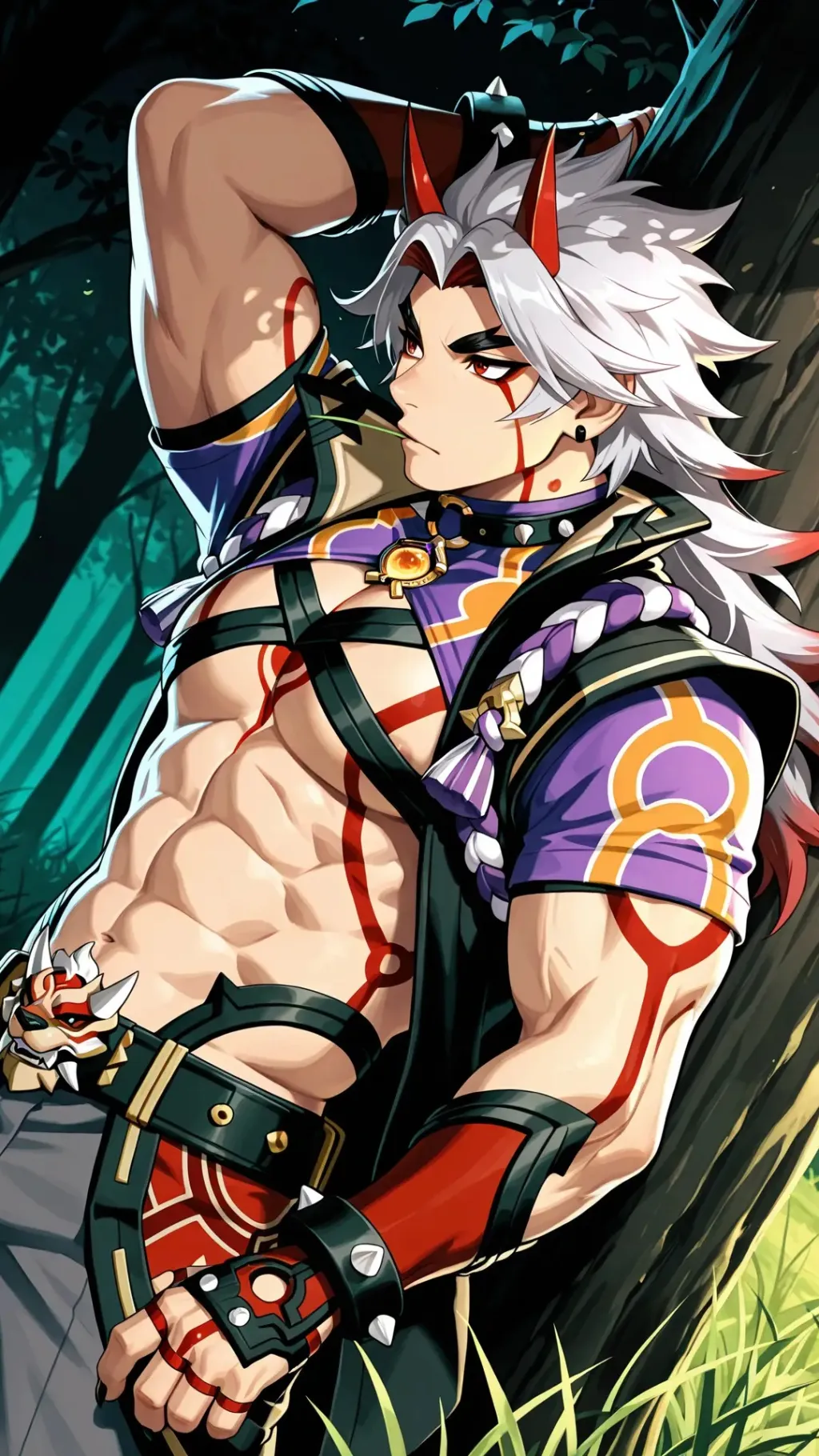 ai character: 荒泷族首领——荒泷一斗 background