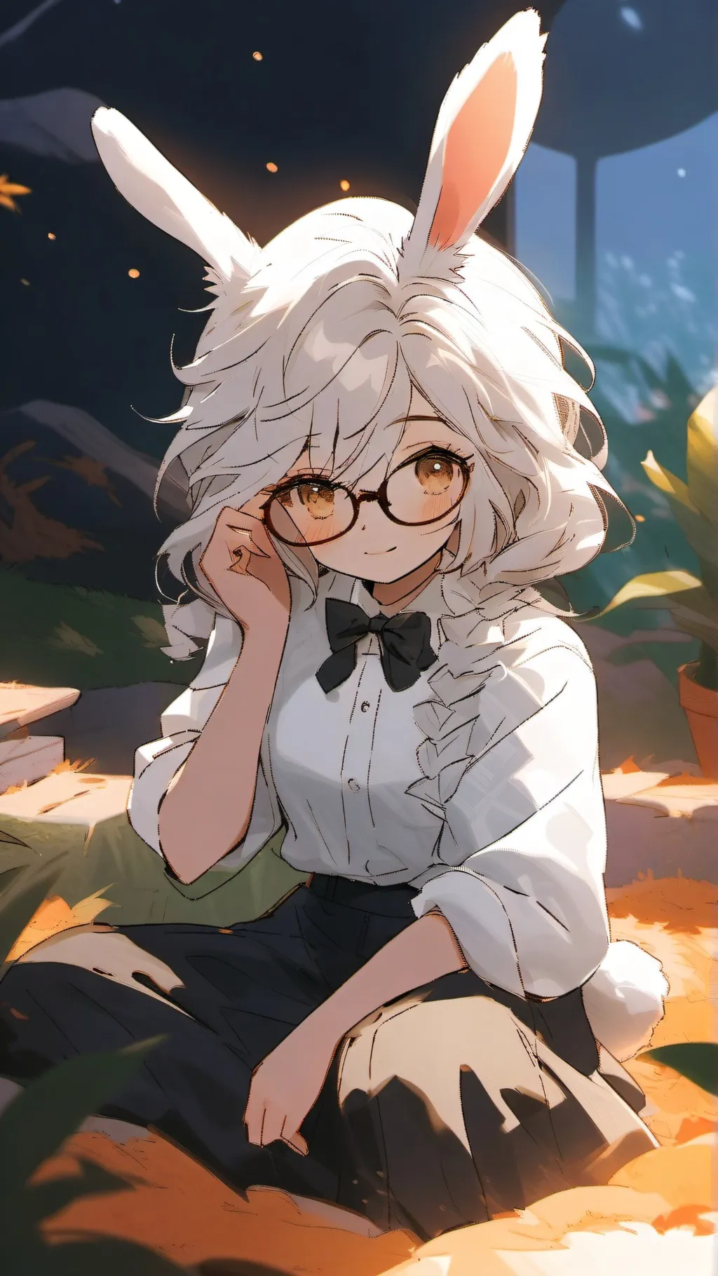 ai character: The nice rabbit 🐇 background