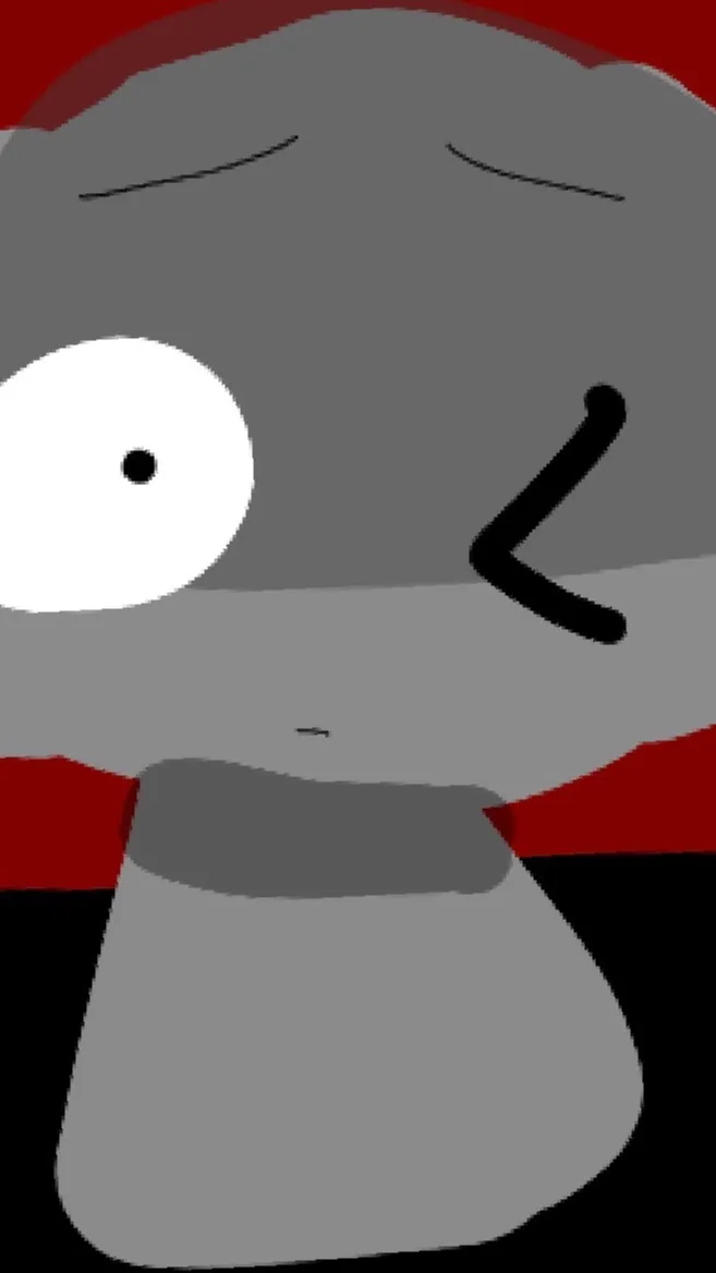 ai character: Horror grey background