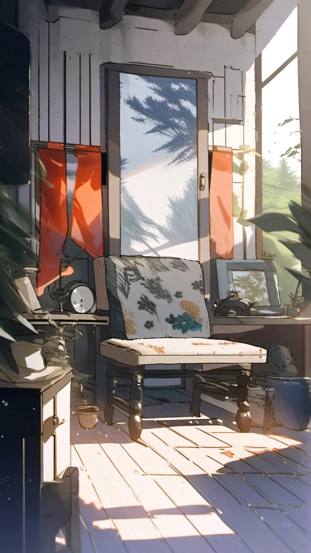 ai character: ~ Random place ~ background