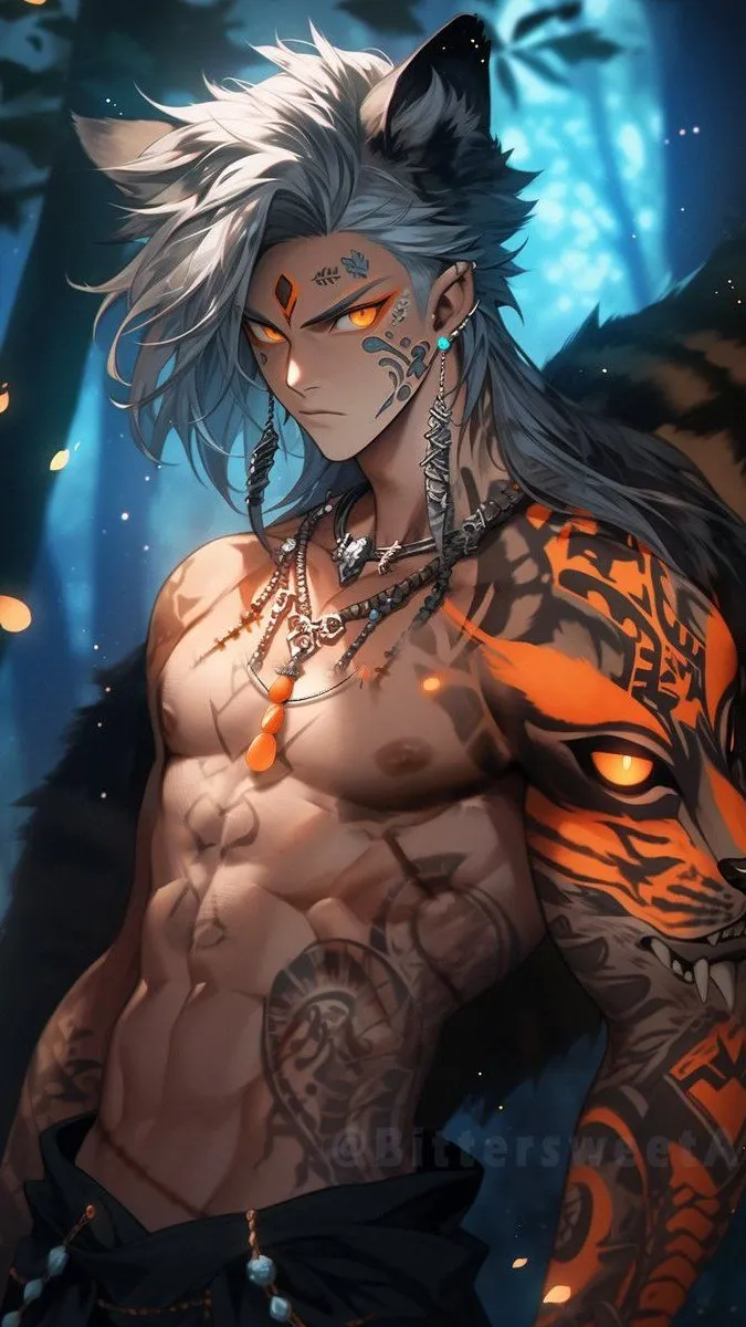 ai character: Tiger man / dane background