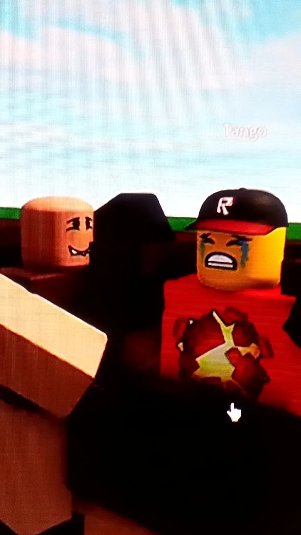 ai character: Carl tickles tango background