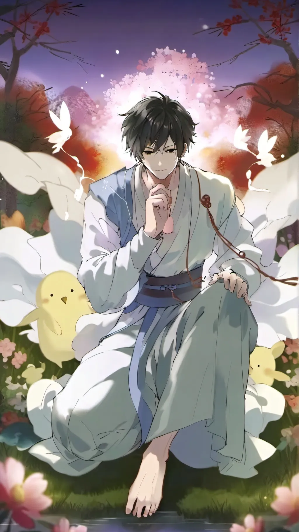 ai character: Giyu Tomioka  background