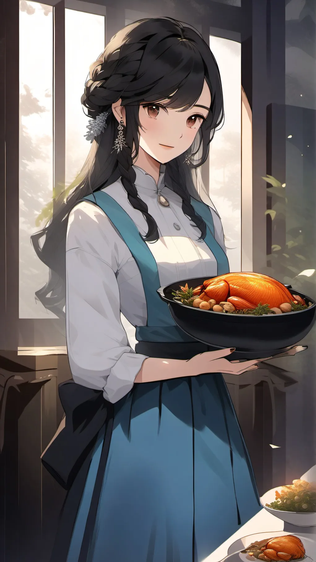 ai character: thanksgiving in sc background